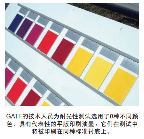 8种颜色的平版印刷油墨